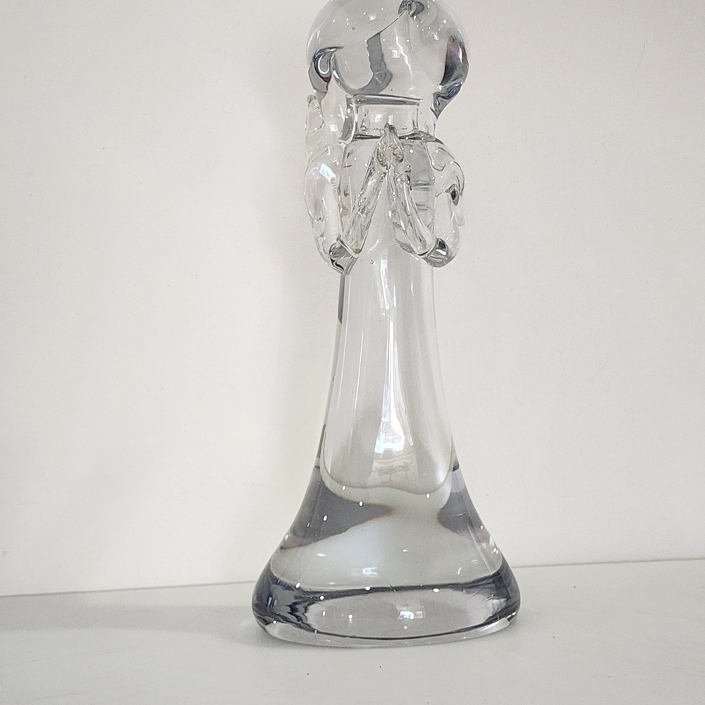 Vintage Art Glass Angel Figure Handcrafted Signed Lyn78 Holiday Decor - Picture 5 of 16